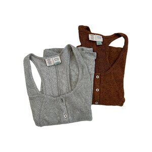 Bundle Of 2 Soft Brushed Fleece Racerback Tanks